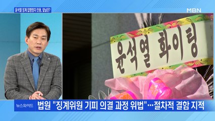 법원, 윤석열 '정직 2개월' 집행정지 인용…판단 근거는?