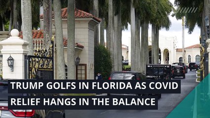 Trump golfs in Florida as COVID relief hangs in the balance, and other top stories in politics from December 26, 2020.