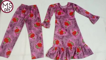 9 , 10 year baby plazo cutting and stitching | MS DIY