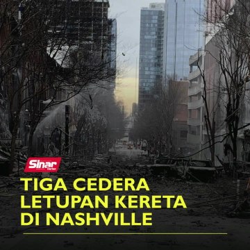 Tiga cedera letupan kereta di Nashville