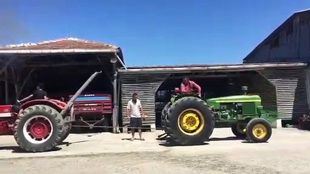 John deere 2130 ile İnternatıonal 624 Çekişmesi