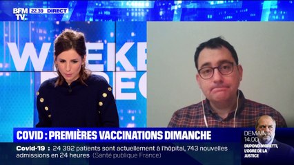 Covid: premières vaccinations dimanche - 25/12