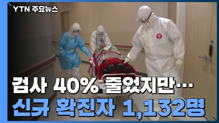 신규 확진자 1,132명...검사 40% 줄었지만 역대 2번째 / YTN
