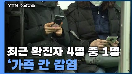 최근 확진자 4명 중 1명 '가족 간 감염'...경로 불명은 28% / YTN