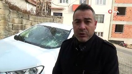 12 gün önce aldığı sıfır arabayı bu halde görünce şoka girdi