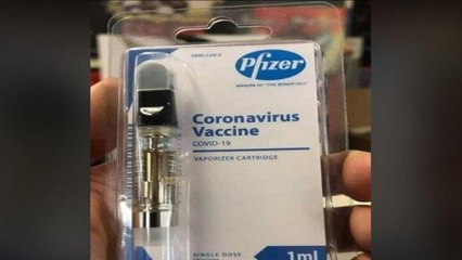 Pfizer did not make vape COVID-19 vaccine