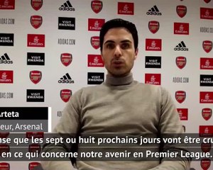 15e j. - Arteta : "Les prochains jours seront cruciaux"