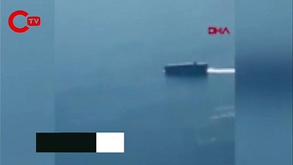 Uçan adam 900 metre yükseklikte görüntülendi