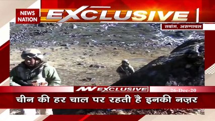 Soldiers keep an eye on every move of China in icy weather