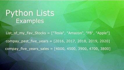 Python for Accountants Part 7: Lists Methods