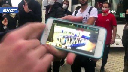 Seyircisiz maçta olay çıktı polis biber gazı ile müdahale etti