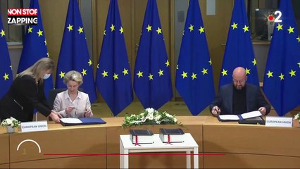 Brexit : les dirigeants de l'Union européenne signent l'accord (vidéo)