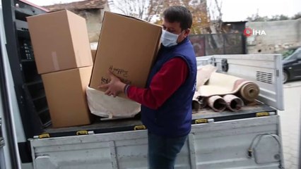 Evi kül olan ailenin yardımına ilk onlar koştu