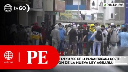 Manifestantes bloquean la Panamericana Norte tras la aprobación de Ley Agraria | Primera Edición