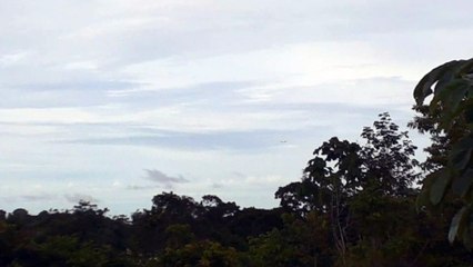 Boeing 777-300ER PT-MUA na aproximação final antes de pousar em Manaus vindo de Guarulhos
