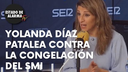 La PATALETA de YOLANDA DÍAZ por la NEGATIVA de SÁNCHEZ a subir el SMI