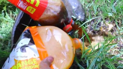 Experiment Amazing Fishing Coca Cola From Hole Catch A Lot Of Catfish _ CreativeVilla