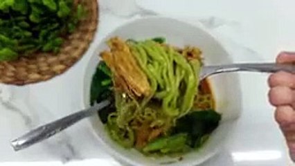 RESEP MIE HIJAU HOMEMADE enak kenyal CR COOK