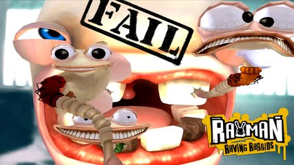 Rayman Raving Rabbids All MiniGames Fails | Game Over (PS2)