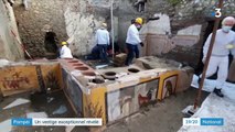 Italie : une échoppe de restauration découverte sous les cendres à Pompéi