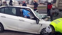 Karasu D-010 Karayolunda Trafik Kazası; Otomobil Tıra Ok Gibi Saplandı