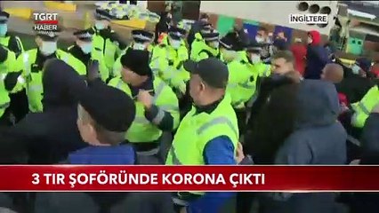 İngiltere'de Polis ile TIR Şoförleri Arasında Gerginlik