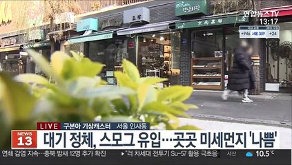 [날씨] 큰 추위 없지만 미세먼지 여전…남부·제주 비