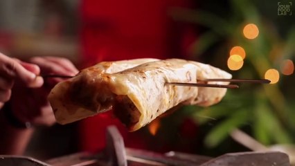 Paneer Tikka Rumali Roll Recipe | Homemade Rumali Roti | Tasty Food House