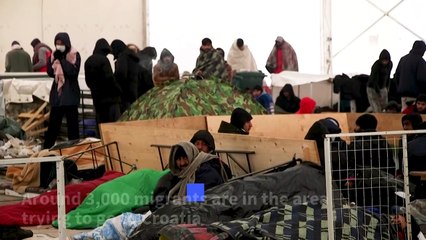 Migrants battle snow and cold after Bosnia camp shut then burnt