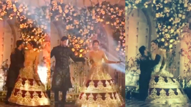 Gauhar Khan Zaid Darbar Romatic Dance on Reception | Gauhar Zaid Reception Dance| Boldsky