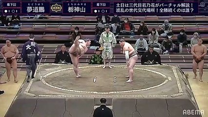 Mudoho(Ms32e) vs Tochikamiyama(Ms33e) - Kyushu 2020, Makushita - Day 5