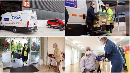 El recorrido de la vacuna en Navarra: de Refena a la residencia El Vergel de Pamplona
