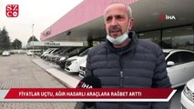 Fiyatlar uçtu, ağır hasarlı araçlara rağbet arttı