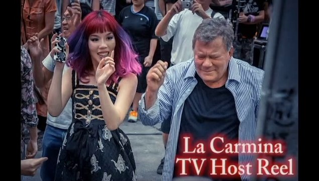 TV HOSTING DEMO REEL example video clips - La Carmina Television Hosting, best sample TV presenting reels. Travel Expert female woman presenter @lacarmina lacarmina.com