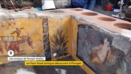 Italie : un lieu de "restauration rapide" antique découvert à Pompéi