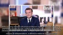 Brut- l'interview de Macron vue par plus de 7 millions de jeunes sur les réseaux sociaux