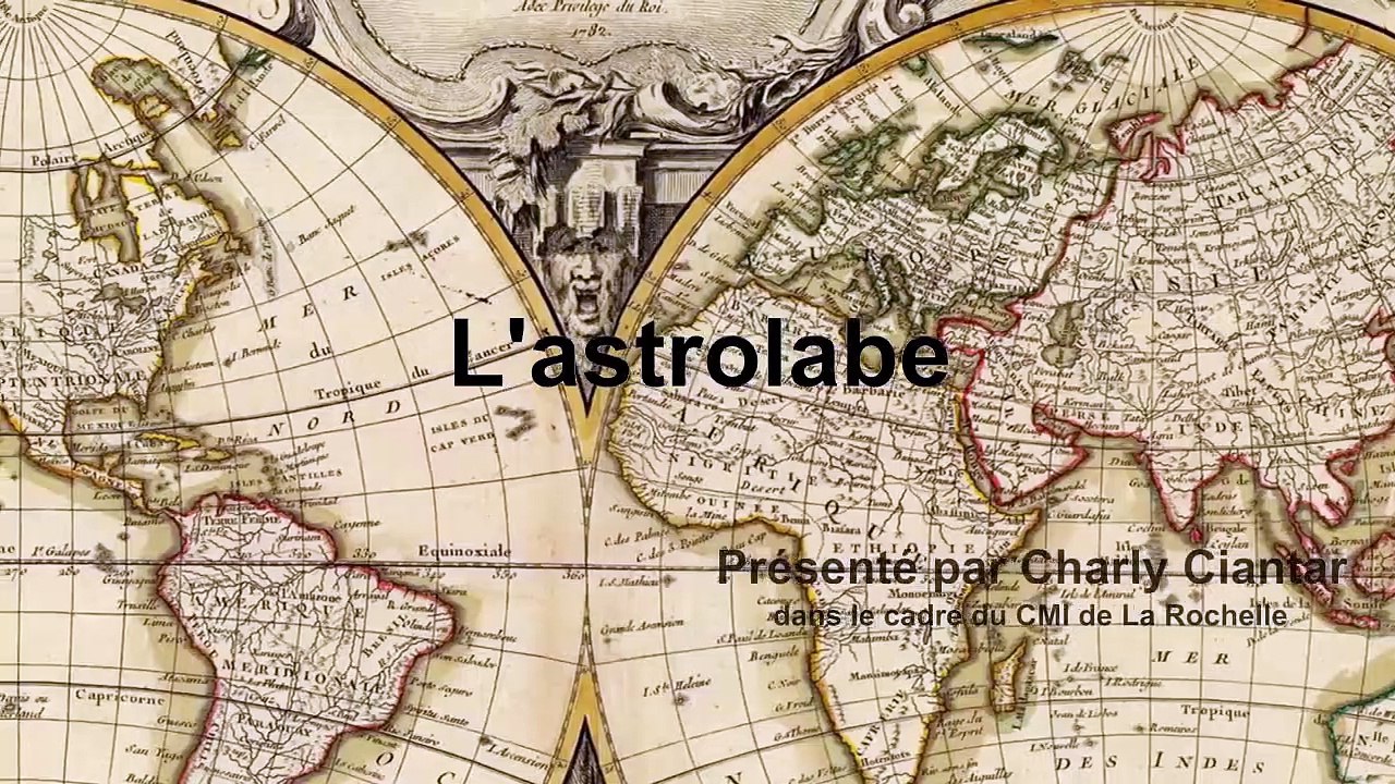 L'astrolabe présenté par Charly Ciantar du CMI La Rochelle