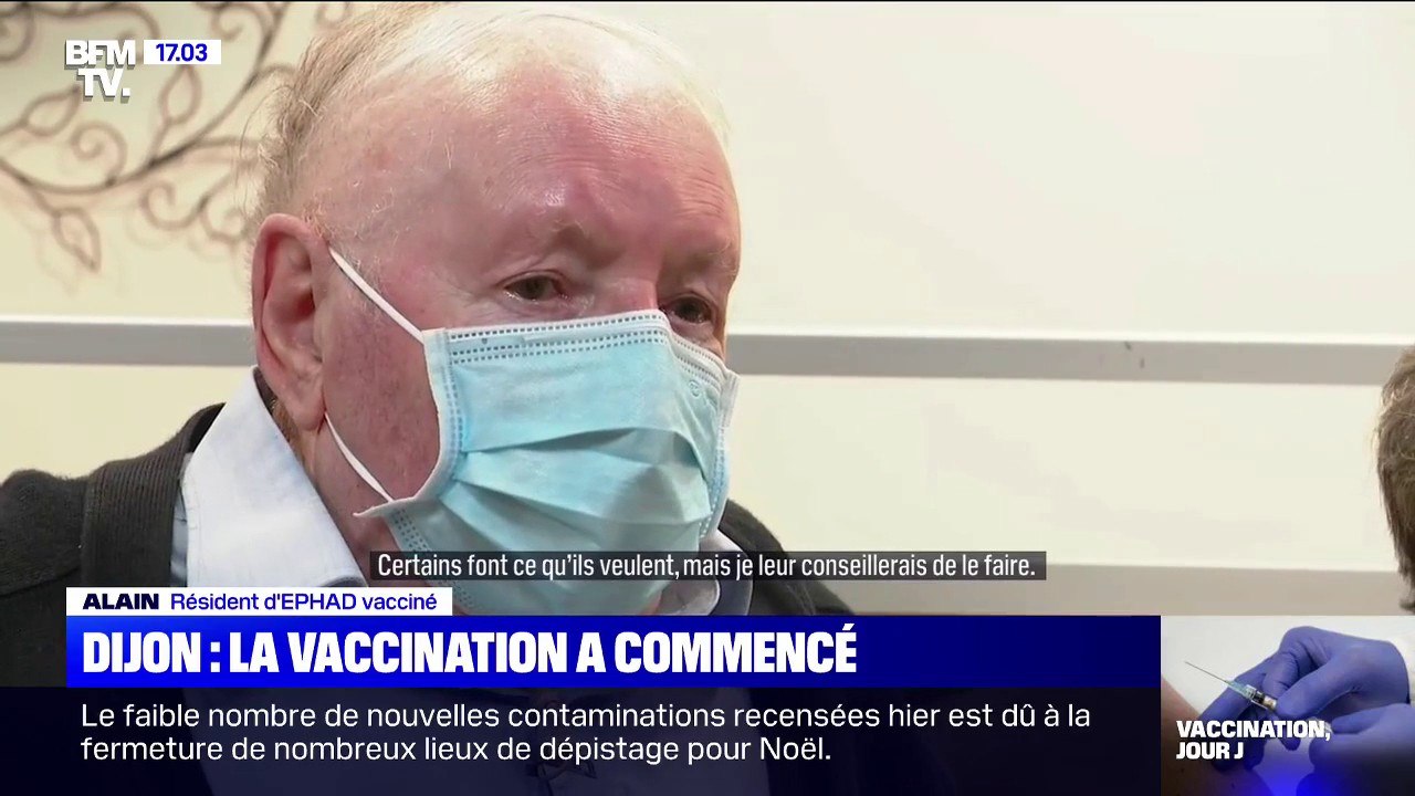 "Il ne faut pas avoir peur": Alain, l'un des premiers résidents en Ehpad à avoir été vacciné, témoigne