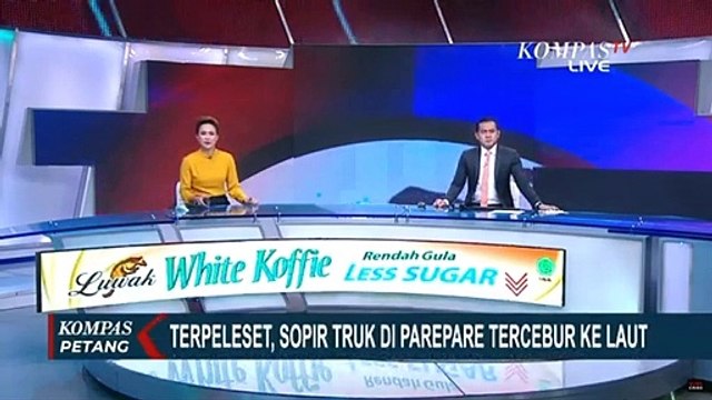 Dramatis! Detik-detik Penyelamatan Sopir Truk yang Tercebur di Laut