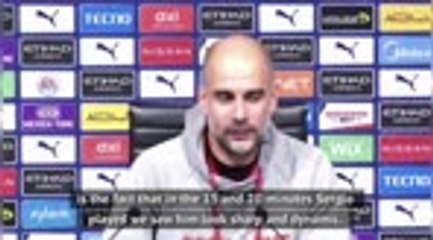 A fit Aguero goes straight into Man City team - Guardiola