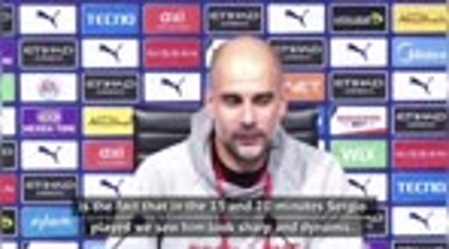 A fit Aguero goes straight into Man City team - Guardiola