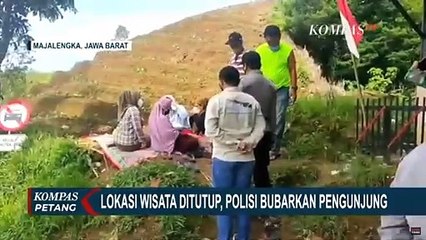 Tempat Wisata Ditutup, Polisi Bubarkan Wisatawan yang Nekat Berkunjung