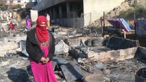 حريق بمخيم للاجئين السوريين تسبب في تشريد 400 لاجئ واحتراق 50 خيمة