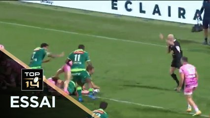 TOP 14 - Essai de Quentin LESPIAUCQ (SP) - Pau - Paris - J12 - Saison 2020/2021