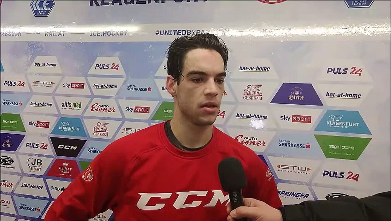 27.12.2020: Lukas Haudum vor dem Derby gegen den VSV.