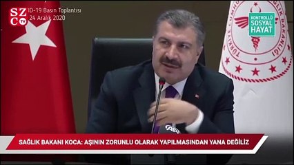 Bakan Fahrettin Koca’dan zorunlu aşı açıklaması