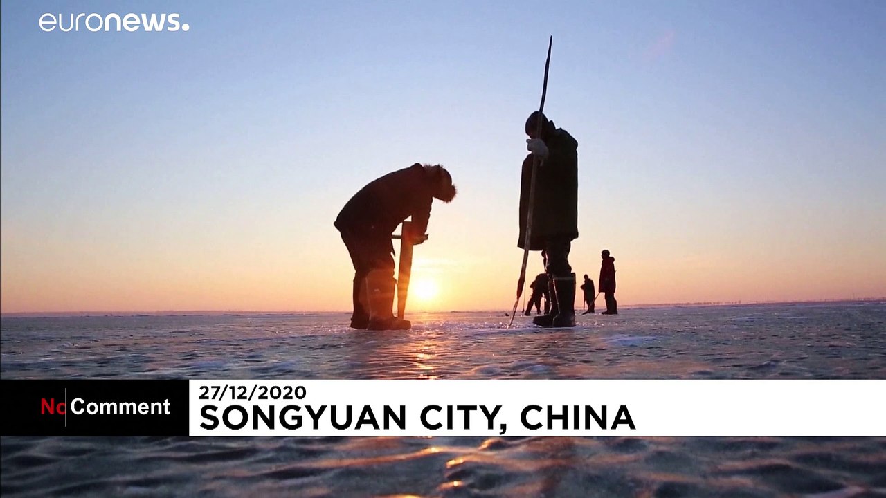 Fischen bei Minus 25 Grad