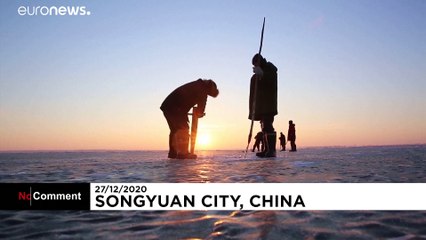 Fischen bei Minus 25 Grad