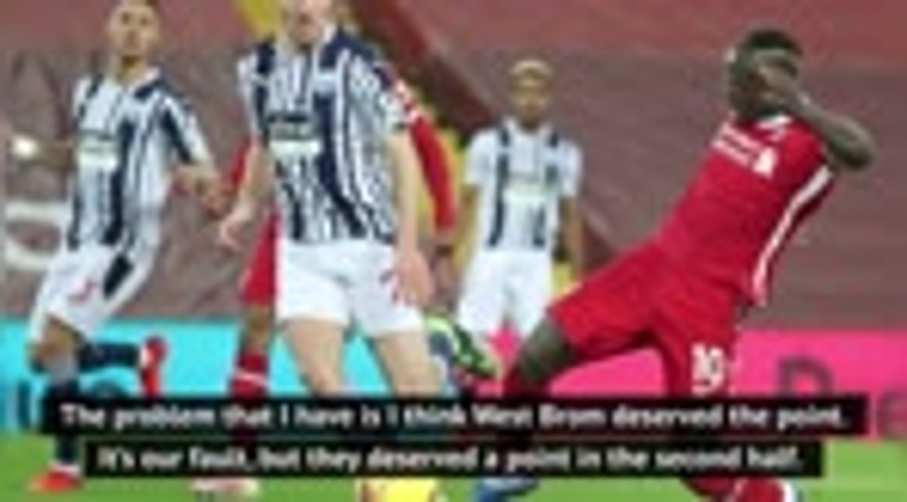 Liverpool's fault West Brom won a point - Klopp