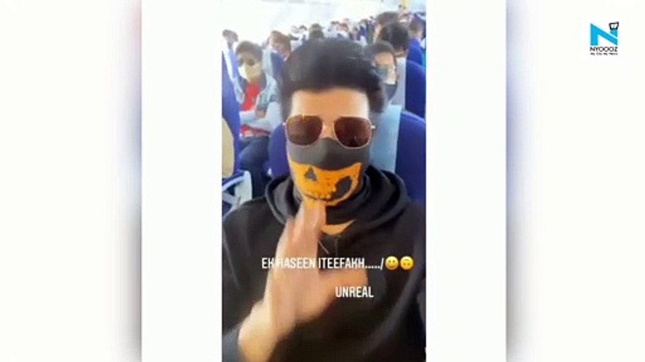 Kushal Tandon bumps into his ex Gauahar Khan in a flight, says 'I am not stalking her"